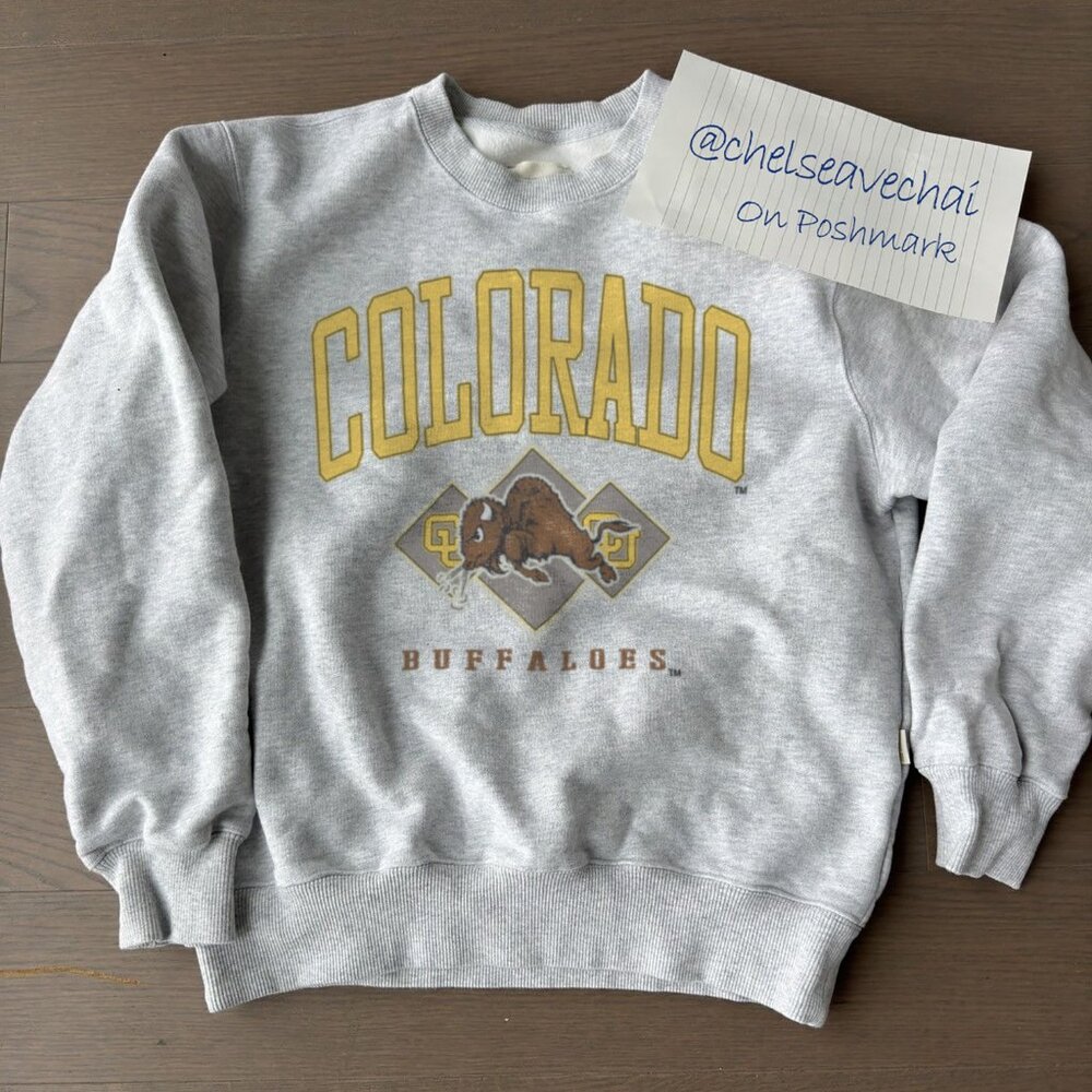 Vintage University of Colorado Buffaloes Sweatshirt, CU Buffs Football Shirt Tee